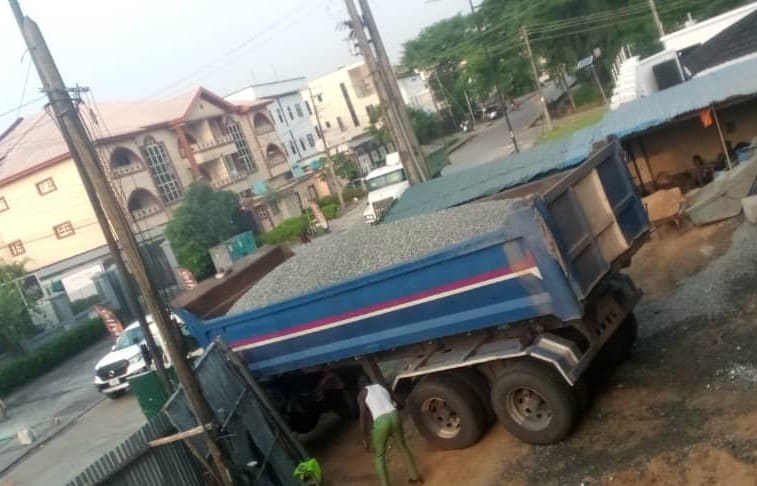 TRIPS OF GRANITE SUPPLIES DELIVERED TO THE LIVING WATERS CONSTRUCTION SITE